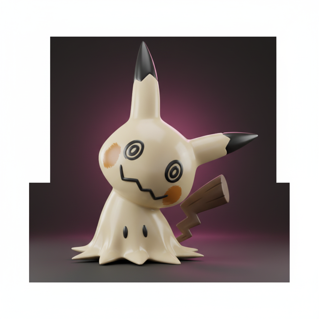 Mimikyu under its homemade Pikachu costume